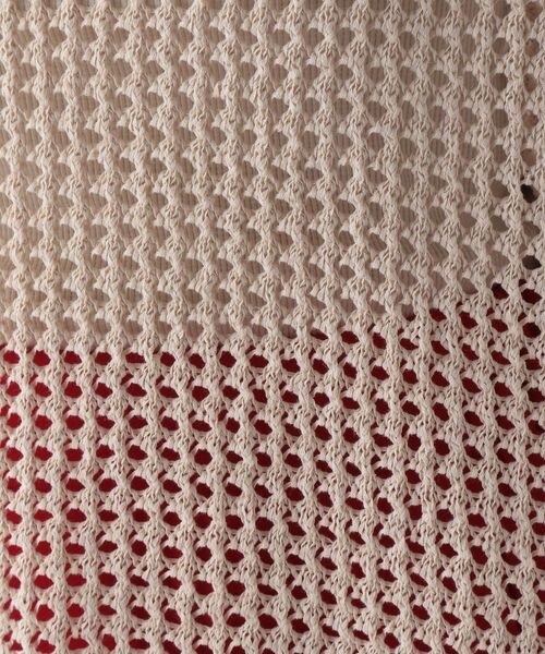 LOWRYS FARM（ローリーズファーム）の「メッシュニットノースリーブ（トップス・レディース・アイボリー08/ブラック09/グリーン72・F）」の18枚目の写真