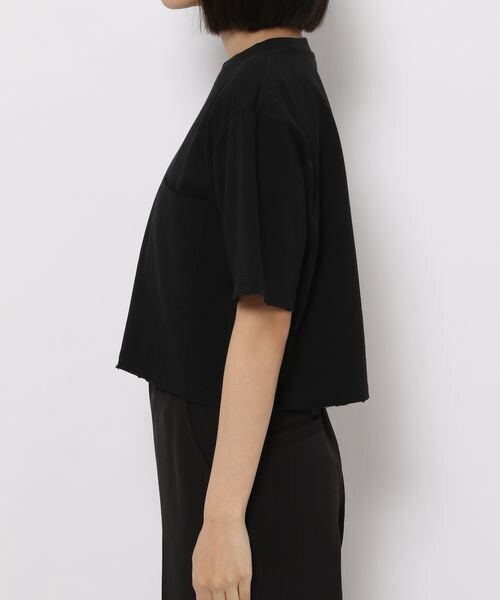 PAGEBOY(ページボーイ)の「ダメージショートTシャツ(トップス・レディース・オフホワイト05/ブラック09/コーラル28/チョコ58・F)」の18枚目の写真
