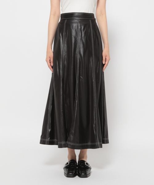 PAGEBOY（ページボーイ）の「CORE / レザーコーティングスカート（スカート・レディース・オフホワイト05/ブラック09・FREE）」の16枚目の写真
