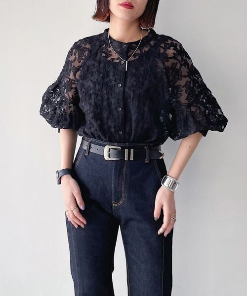 PAGEBOY（ページボーイ）の「オーガンジー2WAYブラウス（トップス・レディース・オフホワイト01/クリーム05・F）」の12枚目の写真