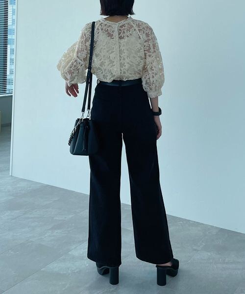 PAGEBOY（ページボーイ）の「オーガンジー2WAYブラウス（トップス・レディース・オフホワイト01/クリーム05・F）」の9枚目の写真