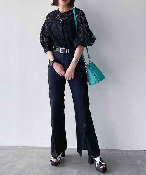 PAGEBOY（ページボーイ）の「オーガンジー2WAYブラウス（トップス・レディース・オフホワイト01/クリーム05・F）」の15枚目の写真