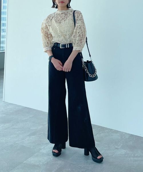 PAGEBOY（ページボーイ）の「オーガンジー2WAYブラウス（トップス・レディース・オフホワイト01/クリーム05・F）」の8枚目の写真