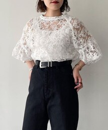 PAGEBOY | オーガンジー2WAYブラウス(トップス)