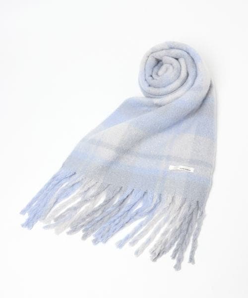 mysty woman(ミスティウーマン)の「チェックストール(ファッション雑貨・レディース・ピンク25/イエロー65/グリーン75/ブルー85・F)」の10枚目の写真