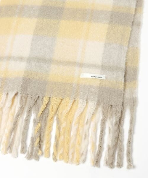 mysty woman(ミスティウーマン)の「チェックストール(ファッション雑貨・レディース・ピンク25/イエロー65/グリーン75/ブルー85・F)」の17枚目の写真