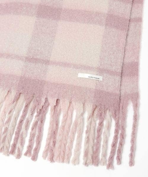 mysty woman(ミスティウーマン)の「チェックストール(ファッション雑貨・レディース・ピンク25/イエロー65/グリーン75/ブルー85・F)」の15枚目の写真