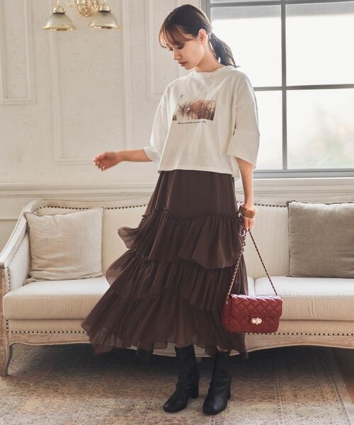 mysty woman（ミスティウーマン）の「レクタングルチェーンBAG（バッグ・レディース・ホワイト05/ブラック09/ビンテージレッド38・F）」の5枚目の写真