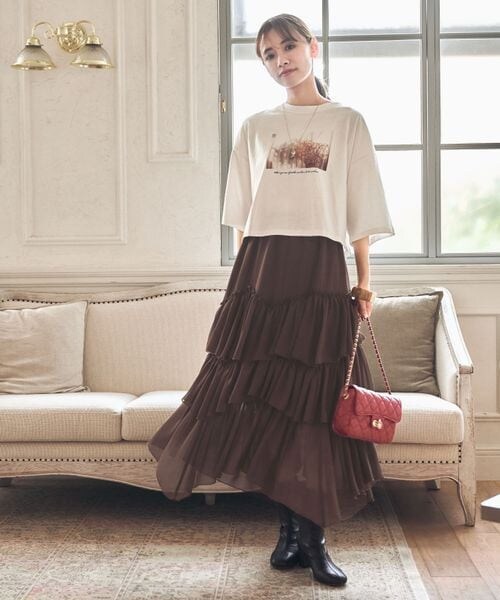 mysty woman（ミスティウーマン）の「レクタングルチェーンBAG（バッグ・レディース・ホワイト05/ブラック09/ビンテージレッド38・F）」の4枚目の写真