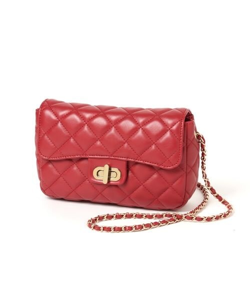 mysty woman（ミスティウーマン）の「レクタングルチェーンBAG（バッグ・レディース・ホワイト05/ブラック09/ビンテージレッド38・F）」の6枚目の写真