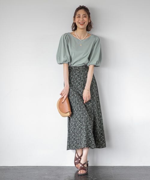 ボリューム袖✦シンプルトップス✦年中活躍コーデ✨普段使いに最適 GLOBAL WORK（グローバルワーク）の「快適袖ボリュームプル
