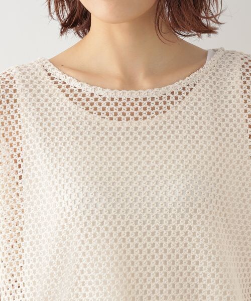 GLOBAL WORK（グローバルワーク）の「2SETカットメッシュプルオーバー（トップス・レディース・アイボリー08/ブラック09/ブラウン58・FREE）」の21枚目の写真