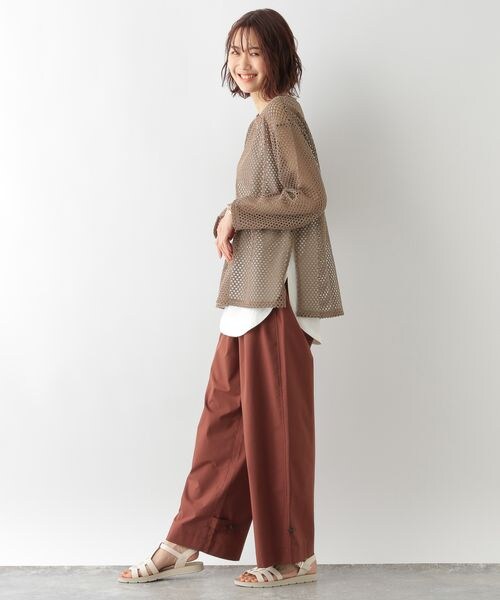 GLOBAL WORK（グローバルワーク）の「2SETカットメッシュプルオーバー（トップス・レディース・アイボリー08/ブラック09/ブラウン58・FREE）」の17枚目の写真
