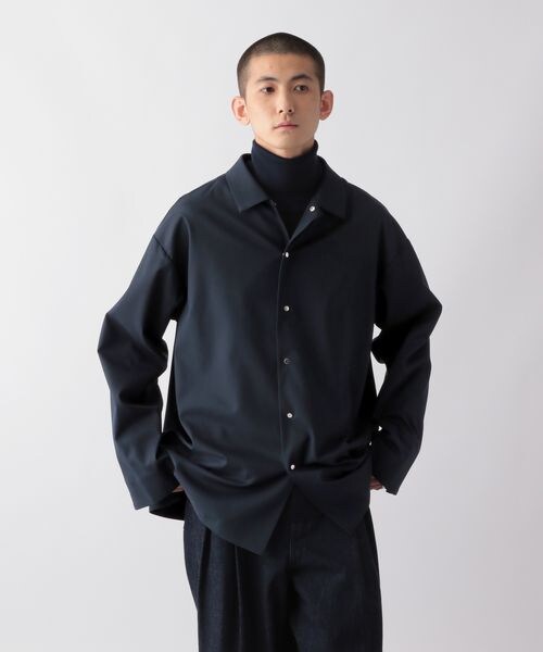 GLOBAL WORK（グローバルワーク）の「リラックスミニマルシャツ（トップス・メンズ・ブラック09/ネイビー88・M/L）」の15枚目の写真