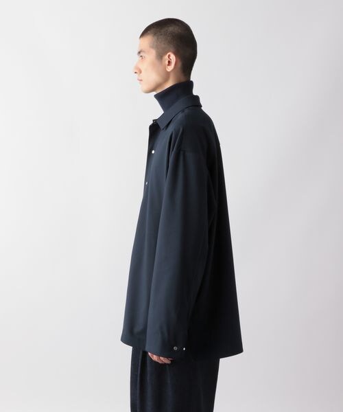 GLOBAL WORK（グローバルワーク）の「リラックスミニマルシャツ（トップス・メンズ・ブラック09/ネイビー88・M/L）」の20枚目の写真