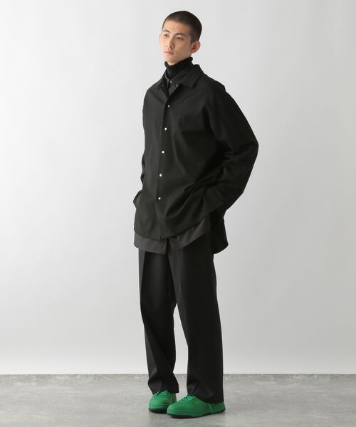 GLOBAL WORK（グローバルワーク）の「リラックスミニマルシャツ（トップス・メンズ・ブラック09/ネイビー88・M/L）」の4枚目の写真