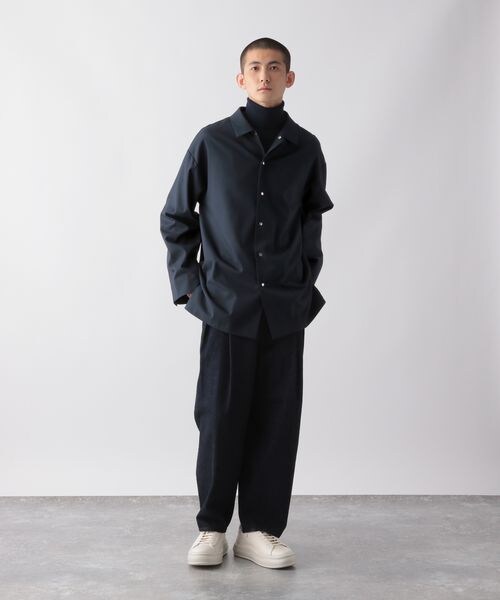GLOBAL WORK（グローバルワーク）の「リラックスミニマルシャツ（トップス・メンズ・ブラック09/ネイビー88・M/L）」の7枚目の写真