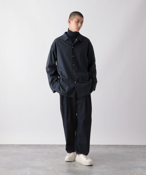 GLOBAL WORK（グローバルワーク）の「リラックスミニマルシャツ（トップス・メンズ・ブラック09/ネイビー88・M/L）」の8枚目の写真
