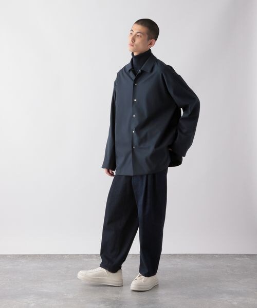GLOBAL WORK（グローバルワーク）の「リラックスミニマルシャツ（トップス・メンズ・ブラック09/ネイビー88・M/L）」の9枚目の写真