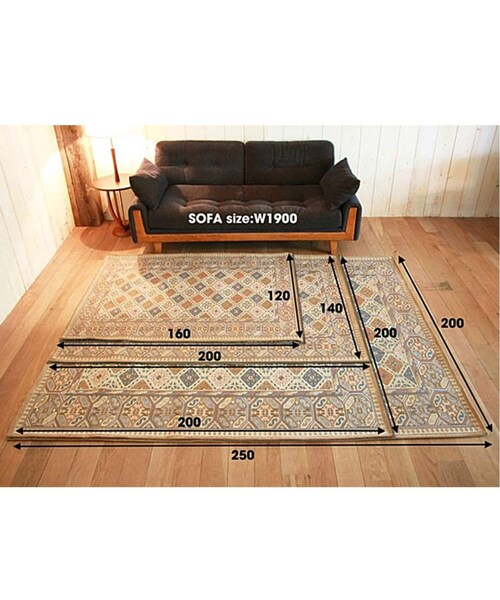 ACME FURNITURE(アクメファニチャー)の「MONTECITO RUG 200x250 モンテシート ラグ(その他・その他カラー K/フリー)」の22枚目の写真