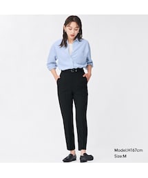 ハイウエストボトム JEANS Z1975 WIDE LEG ハイウエスト ボタン - ミディアムブルー