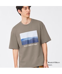 ドライダブルフェイスビッグプルオーバー(5分袖)グラフィック