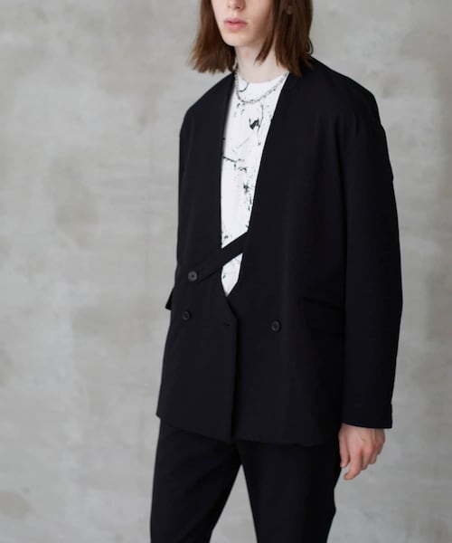 Lui's ノーカラージャケット Lui's（ルイス）の「【Neucon / ニューコン】ノーカラー