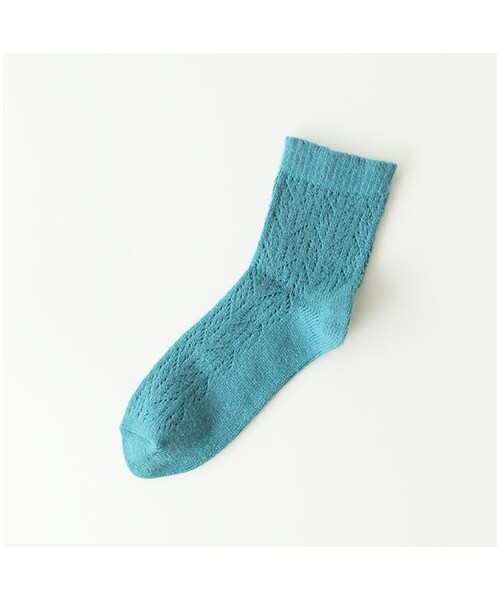 靴下屋（クツシタヤ）の「紡毛イルマックショートソックス（ソックス・靴下・レディース・オフホワイト/クロ/グレーモク/チャコールモク/キャメル/ベージュモク/ダークレッド/オレンジ/モスグリーン/ピーコックグリーン/コン/ピーコックブルー・22.0～24.0cm）」の12枚目の写真