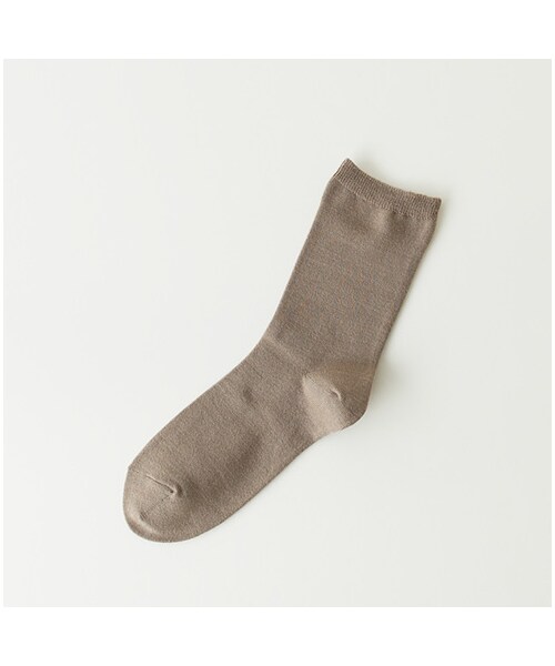 靴下屋（クツシタヤ）の「ウール無地ソックス（ソックス・靴下・レディース・オフホワイト/キナリ/クロ/グレーモク/チャコールモク/ベージュモク/ベリーピンク/アカ/エンジ/カラシ/オリーブ/カーキ/ブルー・22.0～24.0cm）」の5枚目の写真