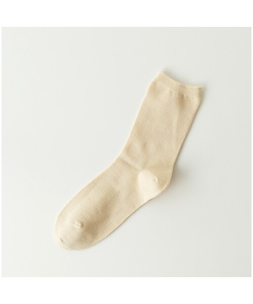 靴下屋（クツシタヤ）の「ウール無地ソックス（ソックス・靴下・レディース・オフホワイト/キナリ/クロ/グレーモク/チャコールモク/ベージュモク/ベリーピンク/アカ/エンジ/カラシ/オリーブ/カーキ/ブルー・22.0～24.0cm）」の11枚目の写真