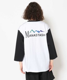 BEAVER（ビーバー）の「MANASTASH/マナスタッシュ SHELTECH 3/4 PRINT T シェルティック 7分袖 ユニセックス（トップス）」