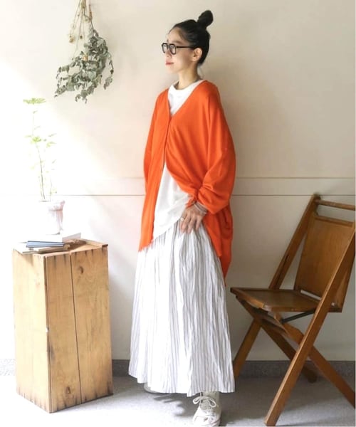 journal standard luxe COTTONアゼVネックカーディガン