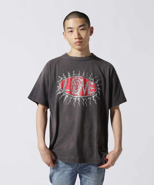 ROYAL FLASH(ロイヤルフラッシュ)の「SAINT MICHAEL/セント マイケル/SS TEE /SAINT HOOD/BLACK(トップス・ブラック・L/XL/2XL)」の1枚目の写真