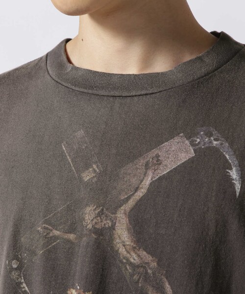 Saint Michael 長袖カットソー ダークブラウン Saint Michael 長袖カットソー ダークブラウン Saint Michael 長袖