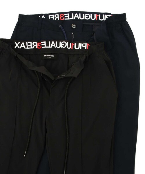 ROYAL FLASH（ロイヤルフラッシュ）の「【別注】1PIU1UGUALE3 RELAX/ウノピゥウノウグァーレトレ リラックス/サラサラストレッチパンツ/USB-21108U（パンツ・ブラック/ネイビー・S/M/L/XL）」の10枚目の写真