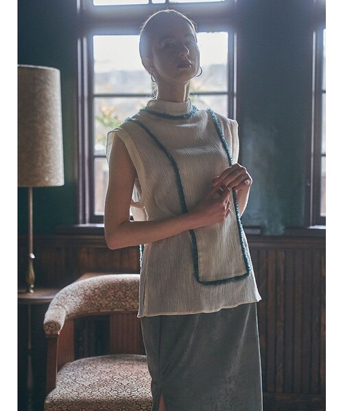 WALL（ウォール）の「《WannaC》green fringe blouse（トップス・レディース・その他）」の8枚目の写真