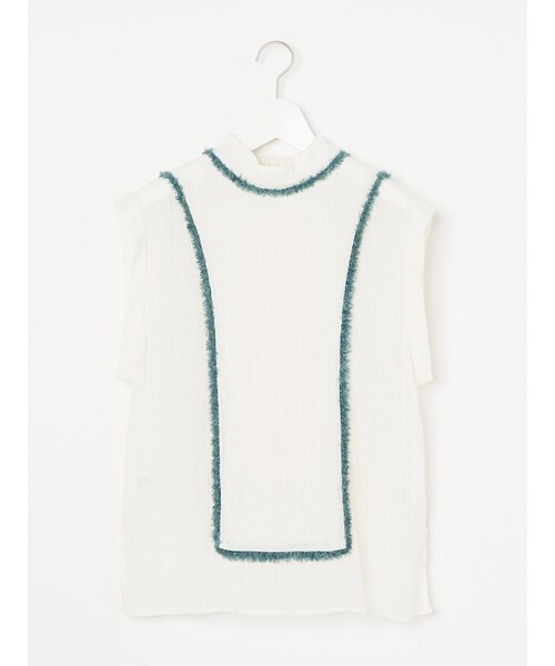 WALL（ウォール）の「《WannaC》green fringe blouse（トップス・レディース・その他）」の2枚目の写真