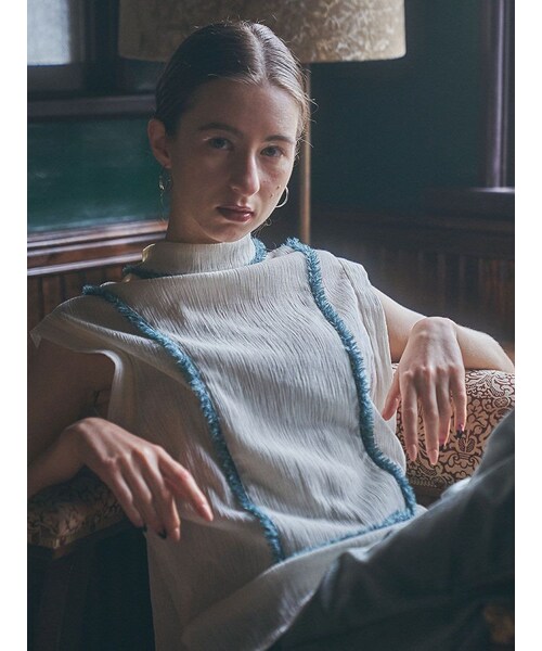 WALL（ウォール）の「《WannaC》green fringe blouse（トップス・レディース・その他）」の10枚目の写真