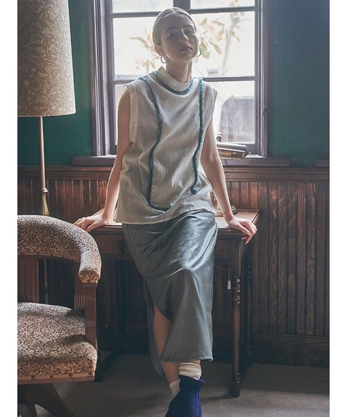 WALL（ウォール）の「《WannaC》green fringe blouse（トップス・レディース・その他）」の9枚目の写真