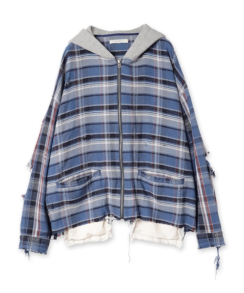 ジャケット・アウター JieDa FLANNWL DAMAGE SHIRT ジャケット・アウター JieDa FLANNWL DAMAGE SHIRT JieDa ジエダ