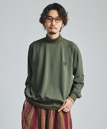 Needles | L/S Mock Neck Tee - PE/PU Jersey(Tシャツ/カットソー)