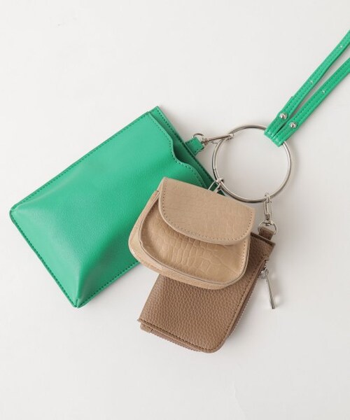 frames RAY CASSIN（フレームスレイカズン）の「リングハンドルマルチショルダー（バッグ・レディース・クロ/グリーン/キナリ・FREE）」の11枚目の写真