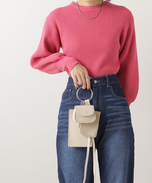 frames RAY CASSIN（フレームスレイカズン）の「リングハンドルマルチショルダー（バッグ・レディース・クロ/グリーン/キナリ・FREE）」の17枚目の写真