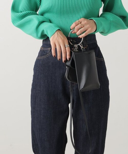 frames RAY CASSIN（フレームスレイカズン）の「リングハンドルマルチショルダー（バッグ・レディース・クロ/グリーン/キナリ・FREE）」の14枚目の写真