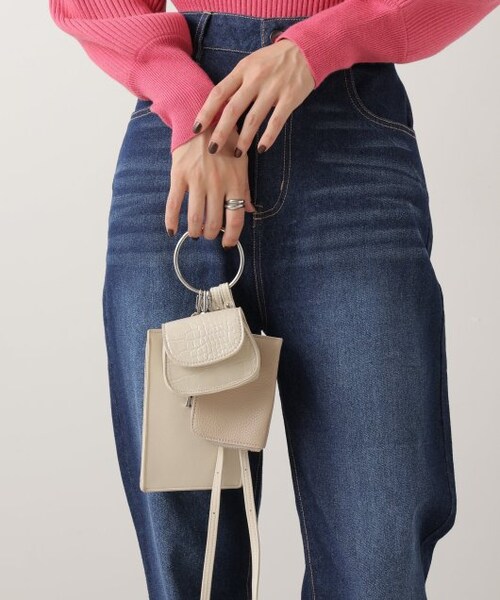 frames RAY CASSIN（フレームスレイカズン）の「リングハンドルマルチショルダー（バッグ・レディース・クロ/グリーン/キナリ・FREE）」の16枚目の写真