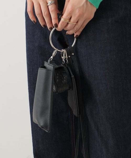 frames RAY CASSIN（フレームスレイカズン）の「リングハンドルマルチショルダー（バッグ・レディース・クロ/グリーン/キナリ・FREE）」の13枚目の写真