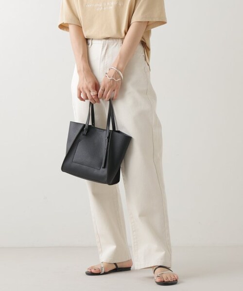 frames RAY CASSIN(フレームスレイカズン)の「ライト2WAYトート(バッグ・レディース・クロ/ライトグレー/ミント・FREE)」の4枚目の写真