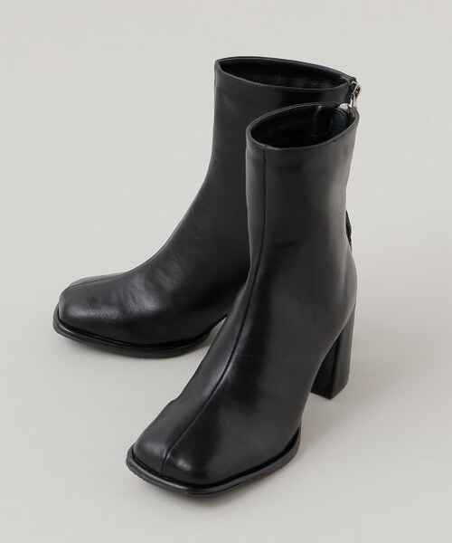 frames RAY CASSIN(フレームスレイカズン)の「スクエアオブリークショートブーツ(シューズ・レディース・クロ/ブラウン/キナリ・M/L)」の17枚目の写真