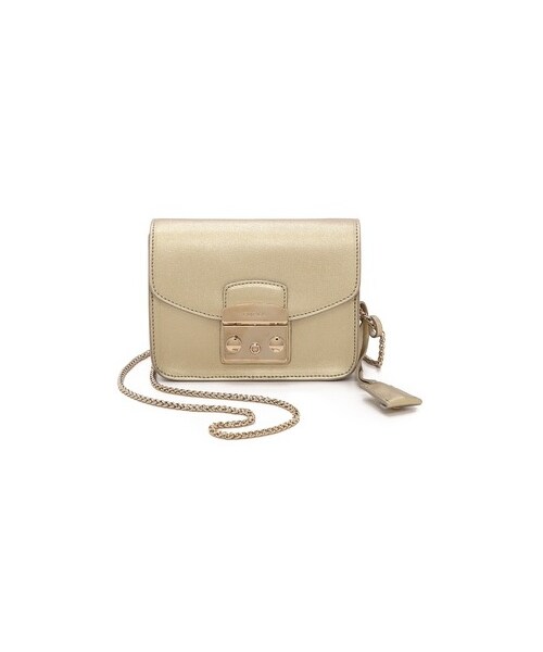 FURLA(フルラ)の「Furla Metropolis Mini Bag(ショルダーバッグ・レディース・Gold・One Size)」の1枚目の写真