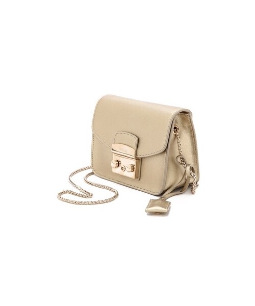 FURLA(フルラ)の「Furla Metropolis Mini Bag(ショルダーバッグ・レディース・Gold・One Size)」の4枚目の写真